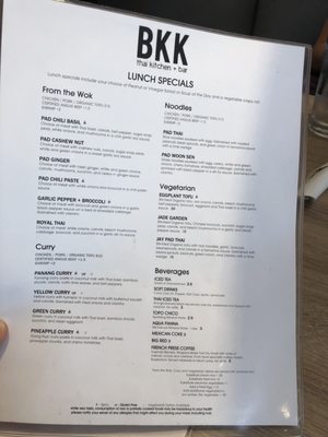 Menu photo 4 BKK thai kitchen + bar Corpus Christi, TX