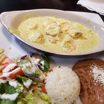 Hector's Mariscos - Shrimp in poblano sauce. - Seafood Near Me - Chula Vista, California