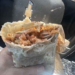 Chilereno burrito with pork meat