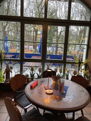 Photo of Hofbräukeller - München, BY, DE. The view of the beer garden from my table