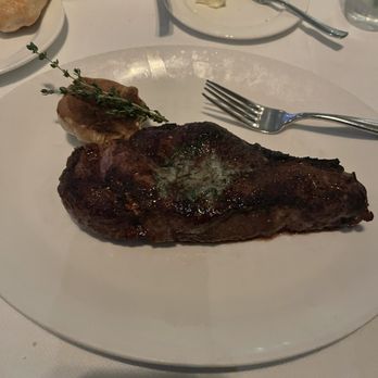 Grace - The prime strip steak will set you back over $70 but it was good. - New American Near Me - Fort Worth, Texas
