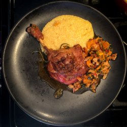 Hudson Valley Duck Farm - Breased duck leg with polenta