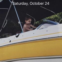 Hughes Marine Service - Grandson at the controls of my 2014 Hurricane from Hughes Marine in Danville