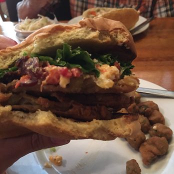 The Yesterday Cafe - BLT with fried green tomatoes and pimento cheese! - Southern Near Me - Greensboro, Georgia The Yesterday Cafe - BLT with fried green tomatoes and pimento cheese! - Southern Near Me - Greensboro, Georgia