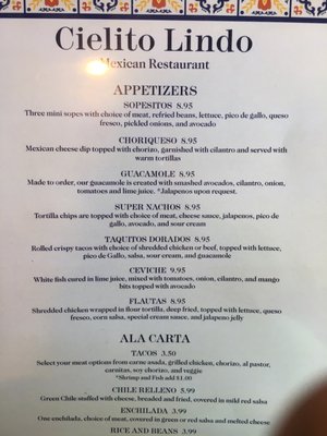 Menu photo 3 Cielito Lindo Mexican Restaurant Santa Rosa, CA Menu photo 3 Cielito Lindo Mexican Restaurant Santa Rosa, CA