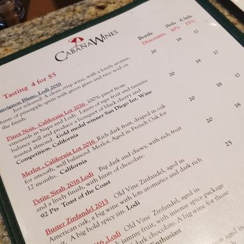 Cabana Winery - Wine Tasting Room Near Me - Lodi, California