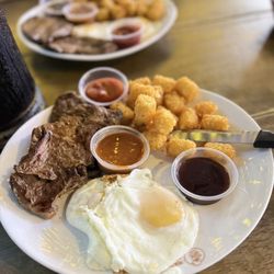 Biergarten - Steak & eggs
