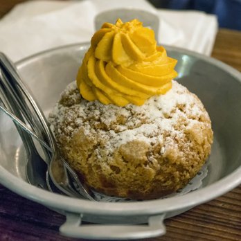 Khao Nom - Thai Tea Cream Puff: $5 - Desserts Near Me - Elmhurst, New York Khao Nom - Thai Tea Cream Puff: $5 - Desserts Near Me - Elmhurst, New York
