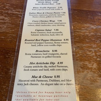 Vino At The Landing - Hh menu - Wine Bars Near Me - Renton, Washington