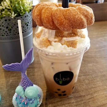 Blendz Boba Tea Lounge - Churro topper is an additional $2. - Desserts Near Me - Glendale, Arizona