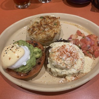Snooze, an A.M. Eatery - Two varieties of their eggs benny - Breakfast & Brunch Near Me - Boulder, Colorado