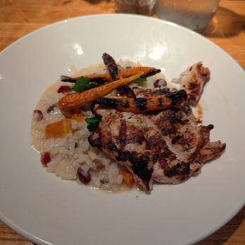 The Meeting House - Butternut squash risotto with chicken added. - New American Near Me - Rochester, Michigan The Meeting House - Butternut squash risotto with chicken added. - New American Near Me - Rochester, Michigan