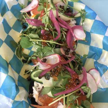 Loaf Lounge - Salmon on marbled rye bread - Cafes Near Me - Chicago, Illinois