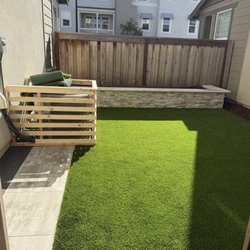 Rios Landscaping Gardening Service - New Artifisial grass and pavers and retaining wall 5108579716