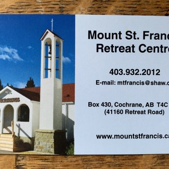 Mount St. Francis Retreat Centre - Contact Information - Churches Near Me - Cochrane, Alberta