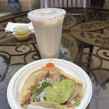 El Unico - Yummy Horchata and carnitas taco - Mexican Near Me - Lake Elsinore, California