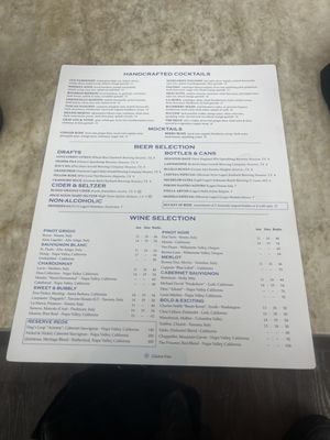Menu photo 3 Pinstripes Houston, TX