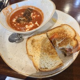 Grilled cheese and soup