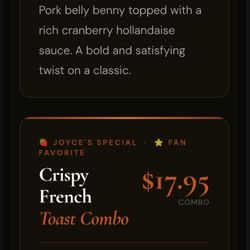 Joyce's Coffee Shop - BEST Specials EVER