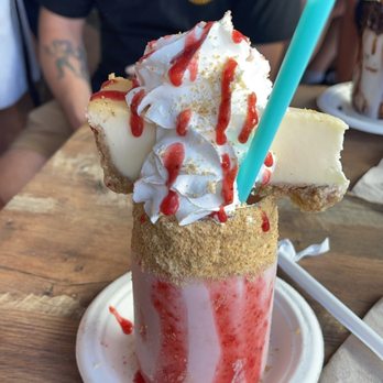 The Yard Milkshake Bar - The Strawberry and Cream Cheesecake - Ice Cream & Frozen Yogurt Near Me - Phoenix, Arizona The Yard Milkshake Bar - The Strawberry and Cream Cheesecake - Ice Cream & Frozen Yogurt Near Me - Phoenix, Arizona