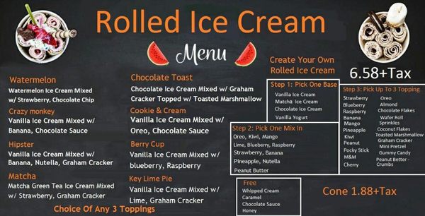 Menu photo 1 Watermelon Rolled Ice Cream Trumbull, CT Menu photo 1 Watermelon Rolled Ice Cream Trumbull, CT