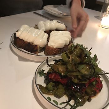 Misi - Whipped ricotta comes toast Charred Marinated Peppers - Italian Near Me - Brooklyn, New York Misi - Whipped ricotta comes toast Charred Marinated Peppers - Italian Near Me - Brooklyn, New York