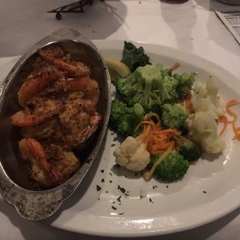 Harborside - Stuffed shrimp and veggies. - Seafood Near Me - Winter Haven, Florida