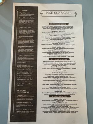 Menu photo 2 The Pine Cone Cafe Mi-Wuk Village, CA Menu photo 2 The Pine Cone Cafe Mi-Wuk Village, CA