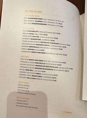 Menu photo 4 L Campo Livermore, CA