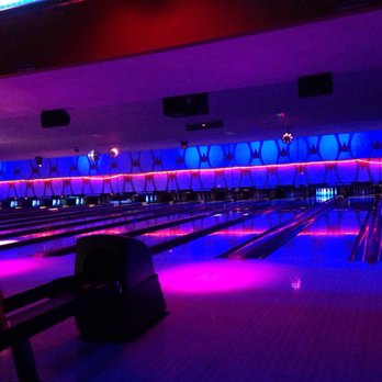 Strike City Lanes - a bowling alley at night - Bowling Near Me - Eugene, Oregon