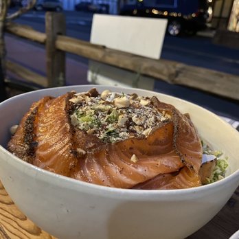 peasants FEAST - Brussels salad with pastrami smoked salmon. Wow - American Near Me - Solvang, California