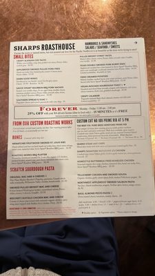 Menu photo 8 Sharps Roasthouse SeaTac, WA