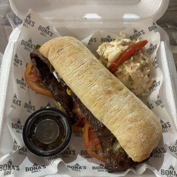 Bona's Grill - Skirt steak sandwich - Food Trucks Near Me - Southwest Ranches, Florida