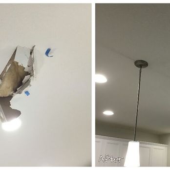 We Can Repair Any Size Hole In Your Ceilings And Walls And
