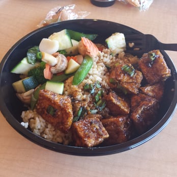 Pick Up Stix Fresh Asian Flavors - House Special Tofu with veggies and brown rice!! - Chinese Near Me - Valencia, California Pick Up Stix Fresh Asian Flavors - House Special Tofu with veggies and brown rice!! - Chinese Near Me - Valencia, California