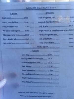 Menu photo 5 Laredo's Madison, WI
