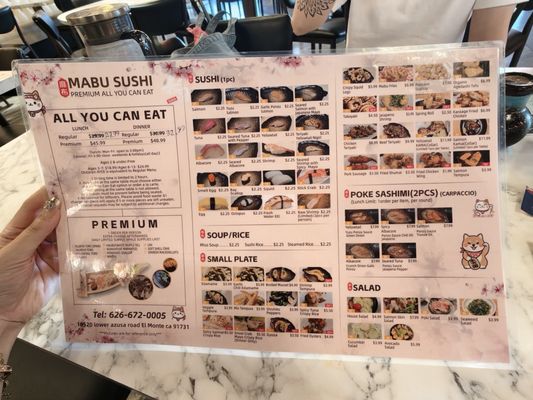 Menu photo 5 Mabu Sushi El Monte, CA Menu photo 5 Mabu Sushi El Monte, CA