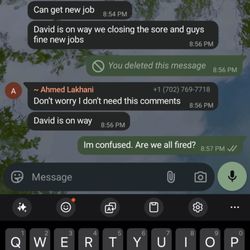 Blue Dragon Vapor - This is the chat he sent randomly on a Friday night...