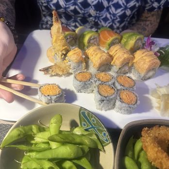 Hirosaki - King Crab Rainbow Roll Spicy Crunchy Crab Roll - Sushi Bars Near Me - Stony Brook, New York Hirosaki - King Crab Rainbow Roll Spicy Crunchy Crab Roll - Sushi Bars Near Me - Stony Brook, New York