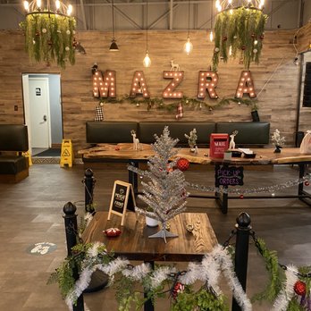 Mazra - Cute indoor and outdoor eating area! - Middle Eastern Near Me - San Bruno, California