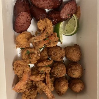 Mr. Shrimp Cajun Kitchen - Fried Shrimp, hushpuppies and sausage. - Cajun/Creole Near Me - Pompano Beach, Florida Mr. Shrimp Cajun Kitchen - Fried Shrimp, hushpuppies and sausage. - Cajun/Creole Near Me - Pompano Beach, Florida