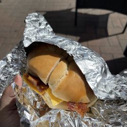 Chatham Bagels - Bagel with bacon and cheese