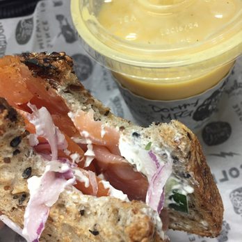 Colectivo Coffee On the Square - Smoked Salmon on Multigrain with MPG smoothie. Mmm!! - Coffee & Tea Near Me - Madison, Wisconsin Colectivo Coffee On the Square - Smoked Salmon on Multigrain with MPG smoothie. Mmm!! - Coffee & Tea Near Me - Madison, Wisconsin