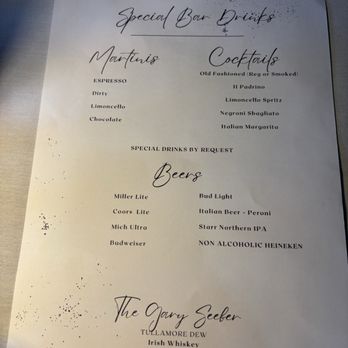 Pier 909 - Drink menu - Italian Near Me - Colonial Beach, Virginia Pier 909 - Drink menu - Italian Near Me - Colonial Beach, Virginia