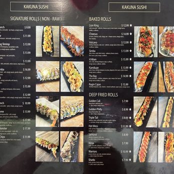 Kakuna Sushi - Menu 2 - Sushi Bars Near Me - San Leandro, California