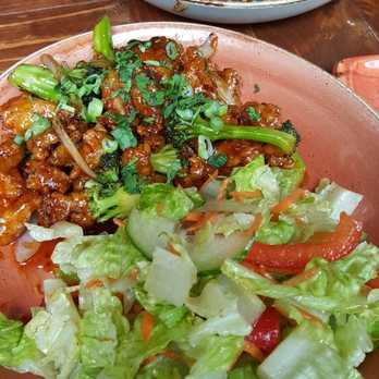 Bar Bao - General tsos chicken with salad option (instead of rice), and a half eaten bulgolgi fries. both were good! - Asian Fusion Near Me - Arlington, Virginia Bar Bao - General tsos chicken with salad option (instead of rice), and a half eaten bulgolgi fries. both were good! - Asian Fusion Near Me - Arlington, Virginia