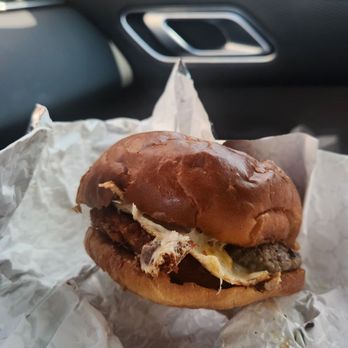Blondie's Doughnuts - Sausage brioche sandwich - Donuts Near Me - Edgewater, Maryland
