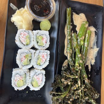 Silverlake Ramen - Creamy Broccolini and California Roll - Ramen Near Me - Long Beach, California Silverlake Ramen - Creamy Broccolini and California Roll - Ramen Near Me - Long Beach, California