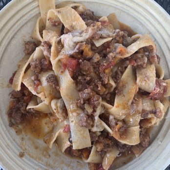 Orto Artisan Pasta - Papadelle with bolognese sauce - Italian Near Me - North Vancouver, British Columbia