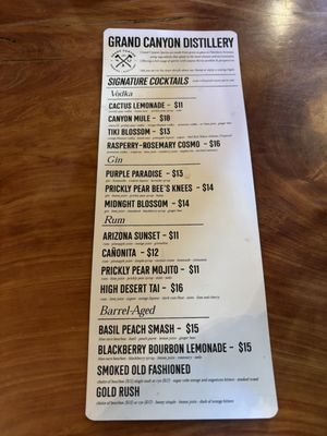 Menu photo 3 Grand Canyon Brewing + Distillery Williams, AZ